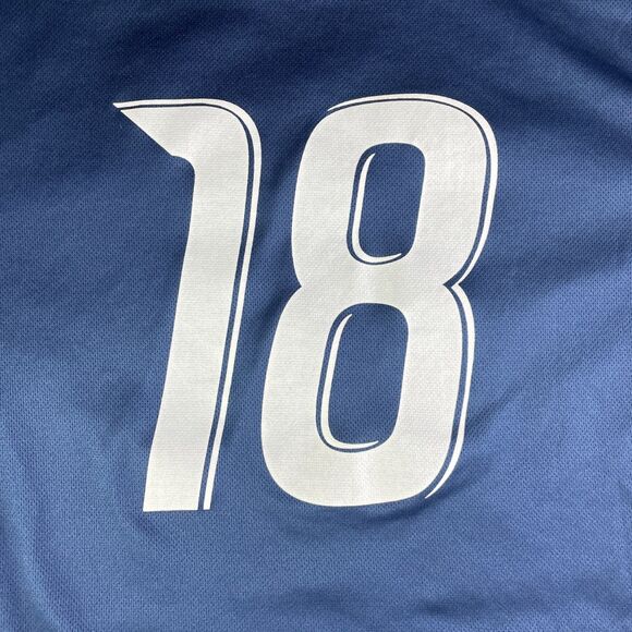 Vancouver Whitecaps Jersey Mens Small Blue White Adidas Carlyle Mitchel 2013 Kit - Picture 8 of 12